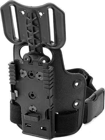 Drop Flex Adapter and QLS 19 22 for Quick Locking System Kit, with Single Strap Leg Platform Polymer Leg Shroud for Gun Holsters, Black in Kuwait