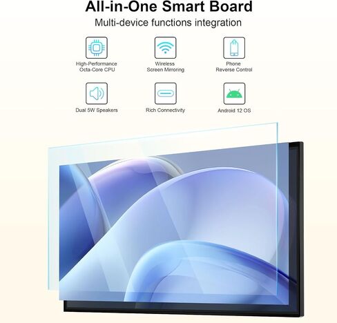 49" Smart Board – 8-Core 8K Android 12, RK3588 Chip, 8GB+64GB, Eshare Wireless Mirroring with Phone Control, for Classroom Teaching, Live Streaming, and Office Meetings (Board Only) in Kuwait