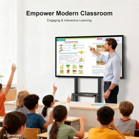 49" Smart Board – 8-Core 8K Android 12, RK3588 Chip, 8GB+64GB, Eshare Wireless Mirroring with Phone Control, for Classroom Teaching, Live Streaming, and Office Meetings (Board Only) in Kuwait