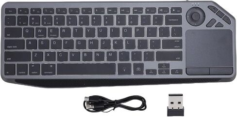 Asixxsix Wireless Touch Keyboard, with Touchpad Multi Device Connection Wireless Bluetooth Keyboard 7 Color Backlight 1000mAh TV 3 Level Brightness for Laptop Tablet in Kuwait