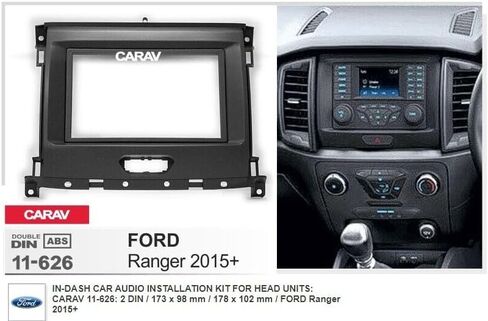 Roco 4x4 Carav in-Dash Car Audio Installation Kit for Head Units: : 2 Din 173 X 98 Mm 178 X 102 Mm for Ford Ranger 2015+ 11-626 in Kuwait
