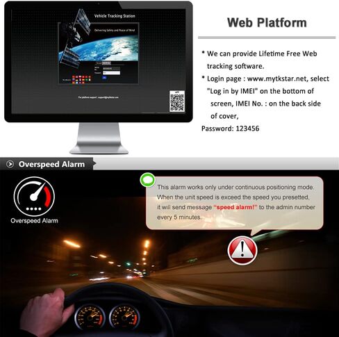 TKMARS GPS Tracker for Vehicles with Real-Time Location, Route History, Speed Monitoring, Geo-Fence Notifications APP No Subscription SIM Card Required - for Fleets & Family TK816 4G in Kuwait