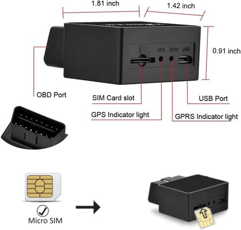 TKMARS GPS Tracker for Vehicles with Real-Time Location, Route History, Speed Monitoring, Geo-Fence Notifications APP No Subscription SIM Card Required - for Fleets & Family TK816 4G in Kuwait