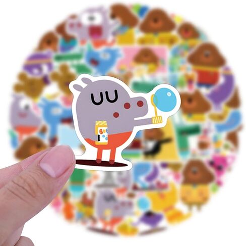 55pcs Hey Duggee Stickers Cute Cartoon Dog Stickers for Teens Journals,Funny Vinyl Waterproof Decal for Adult Water Bottle Laptops Scrapbook Luggage Phone Pad in Kuwait