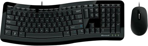 Microsoft Comfort Curve Desktop 3000 for Business 7ZJ-00018 Black USB Wired Ergonomic Keyboard and Mouse in Kuwait