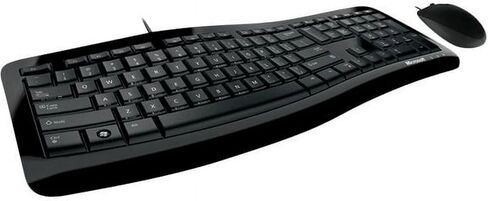Microsoft Comfort Curve Desktop 3000 for Business 7ZJ-00018 Black USB Wired Ergonomic Keyboard and Mouse in Kuwait
