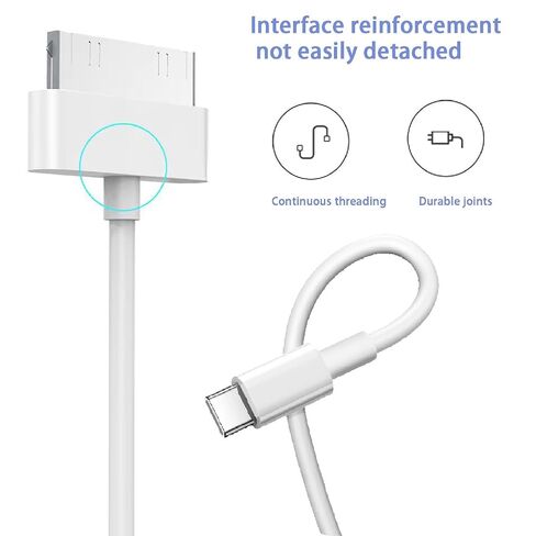 USB C to 30-Pin Charger Cable Cord for iPhone 4, Apple MFi Certified Next-Generation Data Cable and Charging Cord for iPhone 4/4s, 3G/3, iPad 3/2/1, iPod Classic iPod Touch/Nano(3.3Feet) in Kuwait