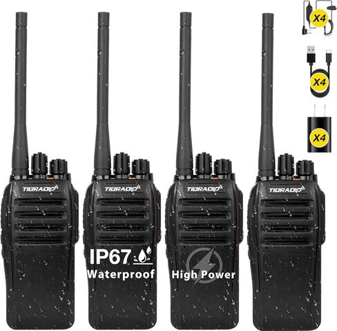 TIDRADIO 10Miles-Heavy Duty Long Range Walkie Talkies-IP67 Waterproof FRS in Kuwait