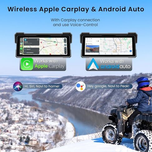 8.1 Inch Portable CarPlay Screen for Motorcycle with Wireless CarPlay in Saudi Arabia