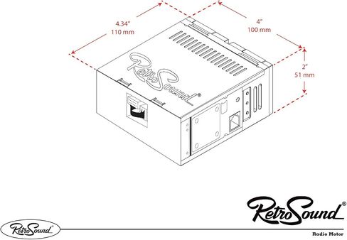 RetroRadio Compatible with 1947-53 Chevrolet Truck Features Include Bluetooth, AUX, AM/FM LAB-M1-101-253-06-76C in Kuwait