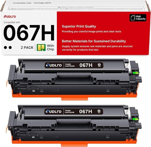 067H Black Toner Cartridge 2 Pack Work for Canon MF654cdw Toner Cartridges in Kuwait
