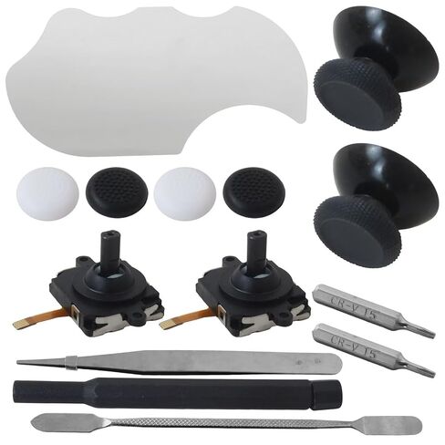 Repair Kit Fit for Meta Quest 2 and 3 Controllers with Joystick, Thumbstick, Thumb Stick Caps, Tweezer, Pry Tool, Screwdriver in Saudi Arabia