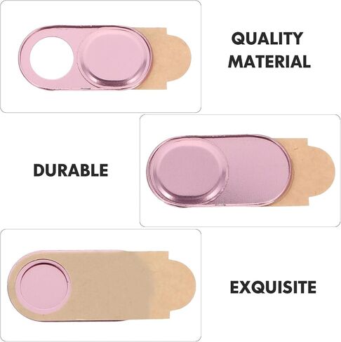 3pcs Laptop Camera Privacy Cover Patch Aluminum Alloy Golden in Kuwait