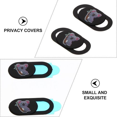 3pcs Koala Pattern Webcam Cover Slide for Phones Tablets and Computers in Saudi Arabia
