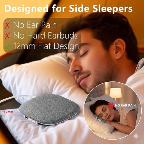 Under Pillow Speaker, Bluetooth White Noise Machine (Grey) in Kuwait