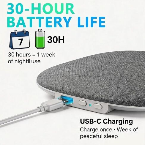 Under Pillow Speaker, Bluetooth White Noise Machine (Grey) in Kuwait