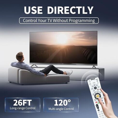 Replacement for DIRECTV RC65 / RC65X / RC65RX / RC66 / RC66X 4-Device LCD LED HDTV A/V Receiver Remote Control, Compatible Models H20 HR20 H21 HR21 HR22 H23 HR23 H24 HR24 H25 R15 R16 R22 D11 D12 in Saudi Arabia
