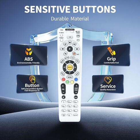 Replacement for DIRECTV RC65 / RC65X / RC65RX / RC66 / RC66X 4-Device LCD LED HDTV A/V Receiver Remote Control, Compatible Models H20 HR20 H21 HR21 HR22 H23 HR23 H24 HR24 H25 R15 R16 R22 D11 D12 in Saudi Arabia