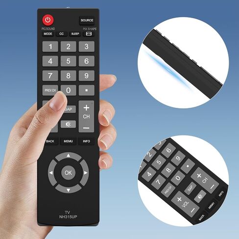 Universal Remote for Sanyo TV, Replacement Sanyo TV Remote Compatible with All Sanyo LCD LED HD TV - No Programming Required in Kuwait