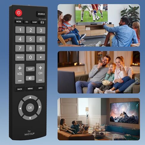 Universal Remote for Sanyo TV, Replacement Sanyo TV Remote Compatible with All Sanyo LCD LED HD TV - No Programming Required in Kuwait