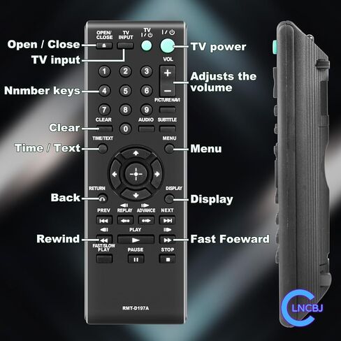 New Remote Control RMT-D197A Compatible with Sony DVD DVP-SR400HP DVP-SR500HP DVP-SR200P DVP-PR50P in Kuwait