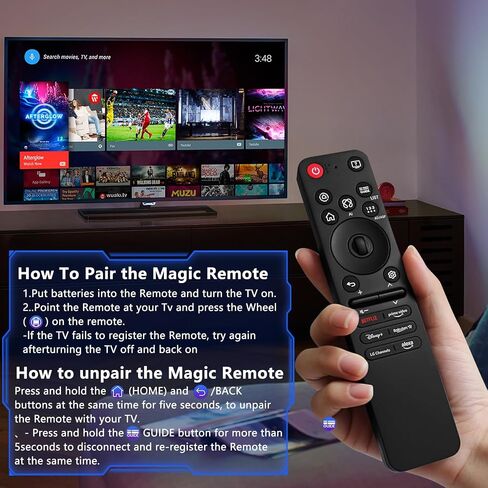 2025 New Remotes for LG Smart TV Remote,Replacement Magic Control for 2019 to 2025 LG TV,Compatible AN-MR25GA/AN-MR24GA/AN-MR23GA,AN-MR22GA/22GN,AN-MR21GA,for UHD OLED QNED NanoCell 4K 8K Models﻿ in Kuwait