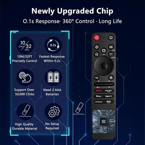 2025 New Remotes for LG Smart TV Remote,Replacement Magic Control for 2019 to 2025 LG TV,Compatible AN-MR25GA/AN-MR24GA/AN-MR23GA,AN-MR22GA/22GN,AN-MR21GA,for UHD OLED QNED NanoCell 4K 8K Models﻿ in Kuwait
