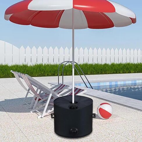 Weighted Sandbag Umbrella Base Weight Bag Anchor Support with PVC Mesh Cloth Water Or for Stable Hold Suitable for Patio Umbrellas Gazebos P, 40L 31x44CM in Kuwait