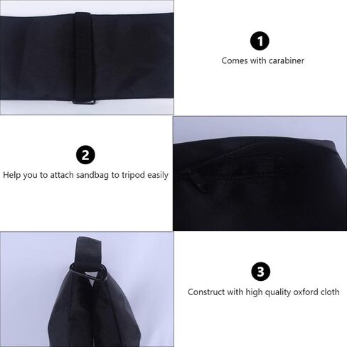 Photography Sandbag for Tripods and Rods, Oxford Cloth Double Zipper in Kuwait