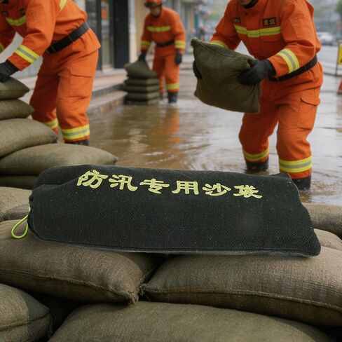2pcs Canvas Sandbags for Flooding Reusable Empty Sand Bags in Kuwait