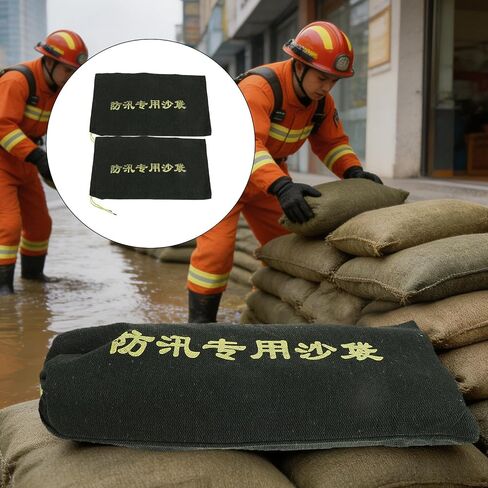 2pcs Canvas Sandbags for Flooding Reusable Empty Sand Bags in Kuwait
