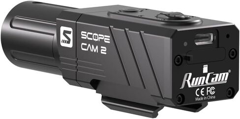 RunCam ScopeCam 2S 25MM Lens Hunting Action Camera Airsoft Waterproof Shockproof Zoom Hunting Camera with Built-in Pica-Tiny Rail Mount for Hunting Airsoft Paintball Tactical Training in Kuwait