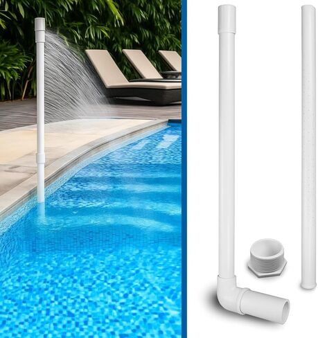 Pool Cooler for Cooling Your Swimming Pool | Made in USA | for In-Ground Pool | Easy Install | No Removal of Pool Return Jet Eye Ball Seating Wall Fitting | Cools Pool by 8 to 10 Degrees. in Kuwait
