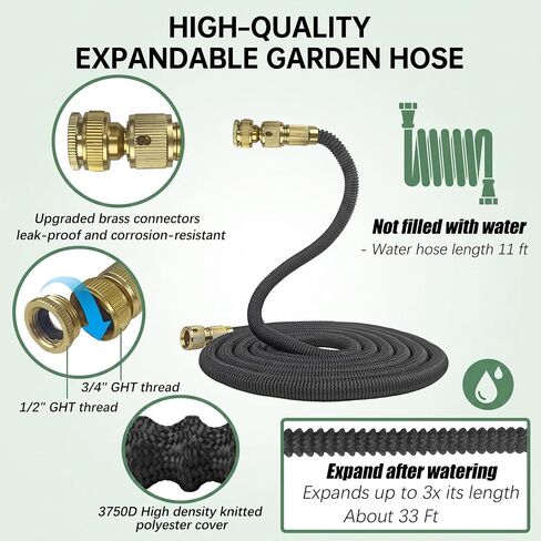 Summer Cooling Standing Misters for Outside Patio with 33Ft Expandable Hose,4Ft Adjustable Hight Water Mister Stand Foldable Outside Cool Down System for Backyard Swimming Pool Garden BBQ Party Pet in Kuwait