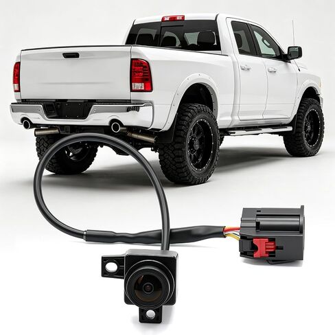 Rear View Backup Camera Fit for Dodge Ram 1500 2500 3500 2009-2012, Safety Back Up Reversing Parking Assist Camera Replace 56054041AC 56054041AA 56054041AB 56054041AD in Kuwait