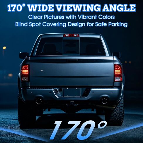 Rear View Backup Camera Fit for Dodge Ram 1500 2500 3500 2009-2012, Safety Back Up Reversing Parking Assist Camera Replace 56054041AC 56054041AA 56054041AB 56054041AD in Kuwait