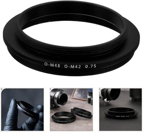 Adapter M48 M42 2pcs Ring to Thread Male for Telescope Camera in Kuwait
