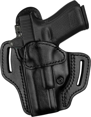 Leather OWB Pancake Holster for G19/G17 Gen 3-6, Optic Ready in Kuwait