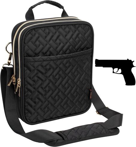 QIQU Gun Pouch Multipurpose Carry Pistol Holster Fanny Pack Waist Bag for Women, Waist Belt Pistol Holster Cross Body Gun Bag in Kuwait