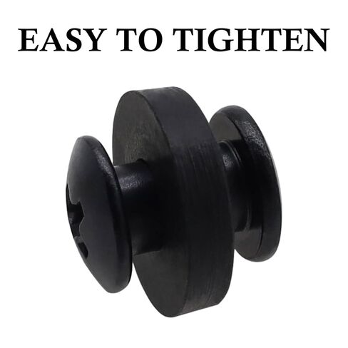 1/4 Inch Black Chicago Screws 16 Sets for DIY Leather/Kydex Gun Holsters/Clips and Knife Sheaths, Includes Phillips Truss Heads + Open Slotted Fasteners + Rubber Washers/Spacers in Saudi Arabia