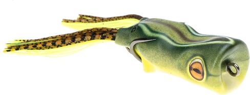 SCUM FROG Trophy Series Painted Popper | Tournament-Grade Weedless Topwater Frog | Loud Splash Action for Trophy Bass Strikes | Green Tea, 1/2 oz in Kuwait
