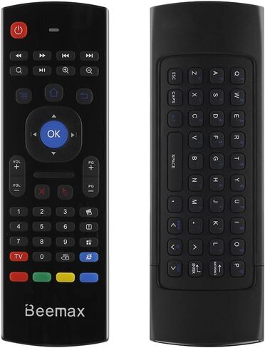 MX3 Fly Air Mouse Remote with Keyboard AMGUR 2.4G Mini Wireless Keyboard Air Mouse Combos IR Learning Remote Control for Android TV Box Raspberry Pi, PS3,PS4,XBOX 360, Mini PC, Google Smart TV Remote in Saudi Arabia