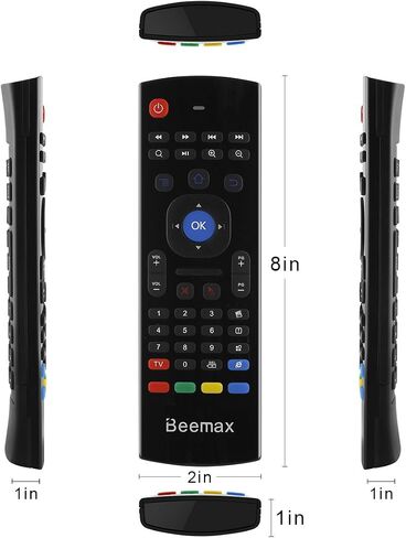 MX3 Fly Air Mouse Remote with Keyboard AMGUR 2.4G Mini Wireless Keyboard Air Mouse Combos IR Learning Remote Control for Android TV Box Raspberry Pi, PS3,PS4,XBOX 360, Mini PC, Google Smart TV Remote in Saudi Arabia