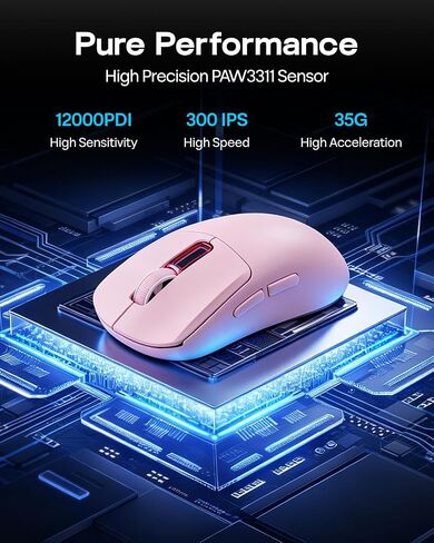 EPOMAKER TH108 Full Size Mechanical Keyboard+NEX Lite Wireless Gaming Mouse w/Screens & RGB Charging Dock in Kuwait
