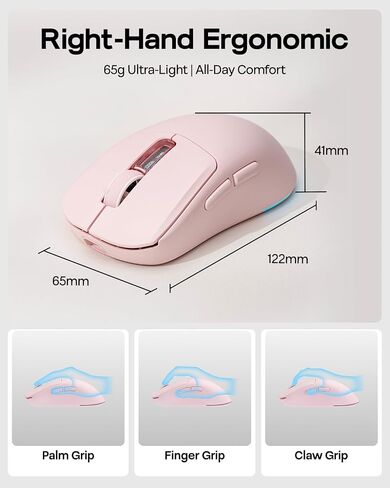 EPOMAKER TH108 Full Size Mechanical Keyboard+NEX Lite Wireless Gaming Mouse w/Screens & RGB Charging Dock in Kuwait