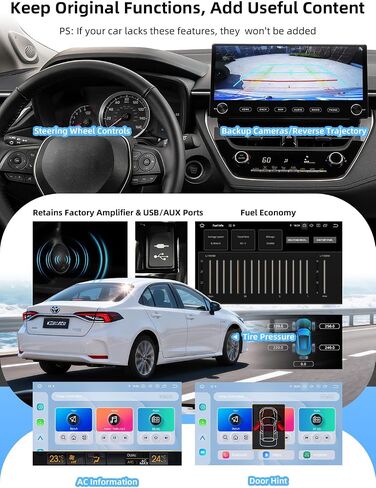 Dasaita 12.3" Car Stereo for Toyota Corolla 2019-2022 Upgrade to 8GB+256GB in Kuwait