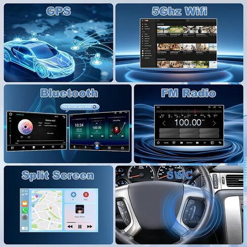 8" Double Din Car Stereo Radio for Chevrolet HHR 2006-2011 in Kuwait