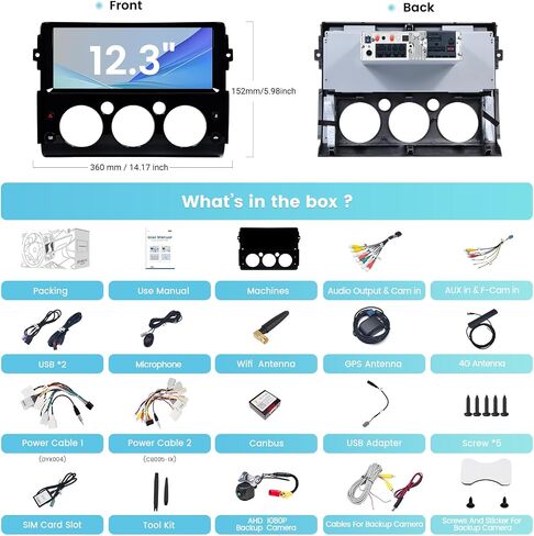 Roadanvi 12.3" Radio for Toyota FJ Cruiser 2007-2018 in Kuwait