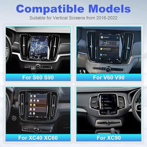 Wireless Carplay & Android Auto Module for Volvo XC90/XC60/XC40/S90/S60/V60/V40 2016-2022 Carplay Retrofit Kit Sensus Upgrade Seamless Connectivity Support Original Camera/SWC in Kuwait