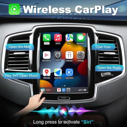 Wireless Carplay & Android Auto Module for Volvo XC90/XC60/XC40/S90/S60/V60/V40 2016-2022 Carplay Retrofit Kit Sensus Upgrade Seamless Connectivity Support Original Camera/SWC in Kuwait